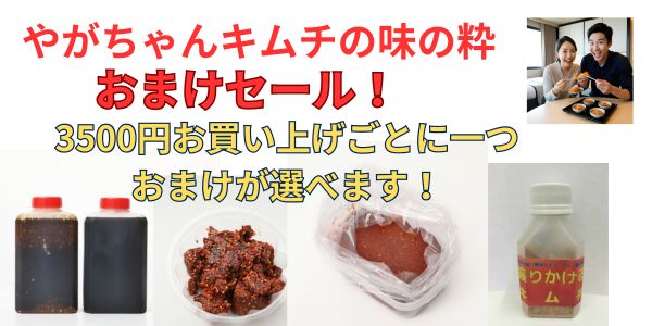 やがちゃんキムチ半期に一度のおまけセール